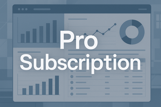 сгенерируй фото с надписью Pro Subscription в стиле бизнеса, аналитики и менеджмента