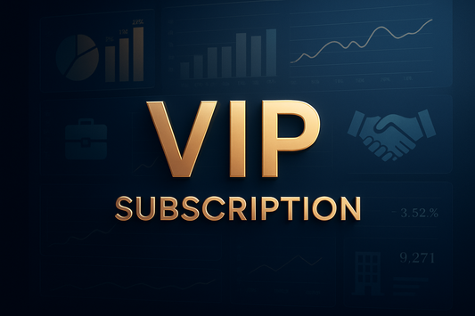 сгенерируй фото с надписью VIP Subscription в стиле бизнеса, аналитики и менеджмента